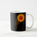 Leukemia Cancer Awareness Month Cute Sunflower Ora Coffee Mug<br><div class="desc">Leukemia Cancer Awareness Month Cute Sunflower Orange Ribbon</div>
