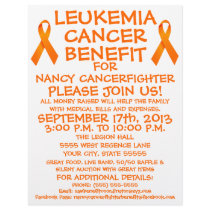 Leukemia Cancer Benefit Flyer