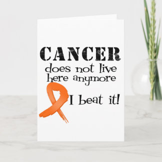 Leukemia Cancer Does Not Live Here Anymore Card