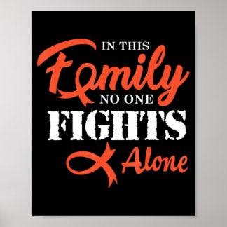 Leukemia Cancer Fight Cancer Ribbon  Poster