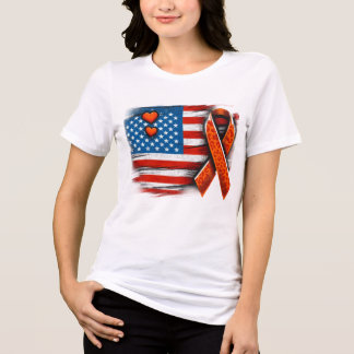 Leukemia Cancer Flag Shirt, Independence Day Shirt