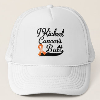 Leukemia Cancer I Kicked Butt Trucker Hat