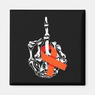 Leukemia Cancer Middle Finger Leukemia Cancer Awar Magnet