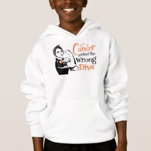 Leukemia Cancer Picked The Wrong Diva Hoodie