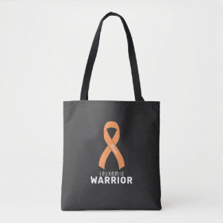 Leukemia Cancer Ribbon Black Tote Bag