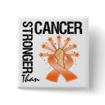 Leukemia Cancer - Stronger Than Cancer Pinback Button