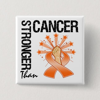 Leukemia Cancer - Stronger Than Cancer Pinback Button