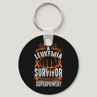 Leukemia Cancer Survivor Awareness Ribbon Gifts  Keychain