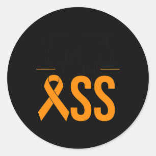 Leukemia Cancer Survivor Gift Funny Blood Cancer A Classic Round Sticker