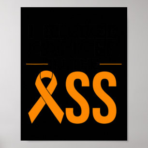 Leukemia Cancer Survivor Gift Funny Blood Cancer A Poster