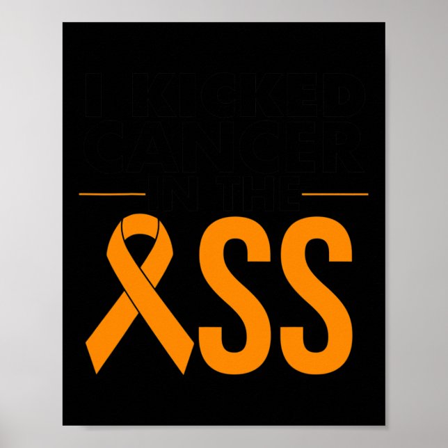 Leukemia Cancer Survivor Gift Funny Blood Cancer A Poster (Front)