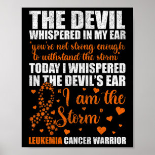Leukemia Cancer Warrior Poster