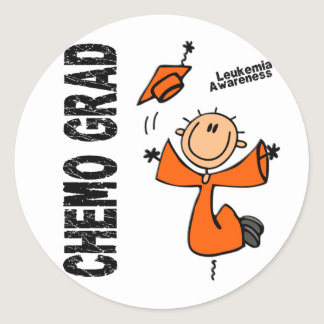 Leukemia CHEMO GRAD 1 Classic Round Sticker