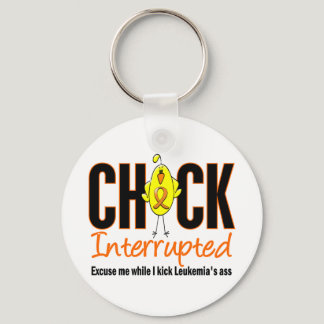 Leukemia Chick Interrupted Keychain