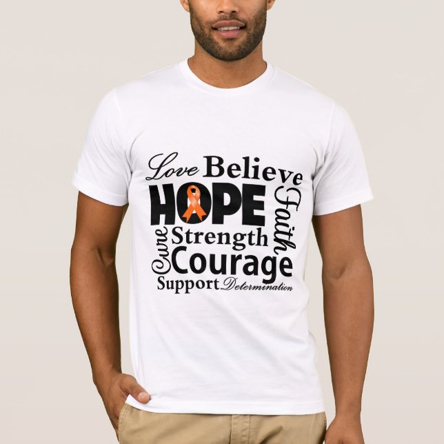 Leukemia Collage of Hope T-Shirt (Front)