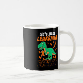 Leukemia Dinosaur Orange Ribbon Hematologist Repti Coffee Mug