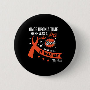 Leukemia Fight Cancer Ribbon 11 Button