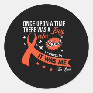 Leukemia Fight Cancer Ribbon 11  Classic Round Sticker