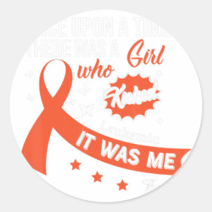 Leukemia Fight Cancer Ribbon 1 Classic Round Sticker
