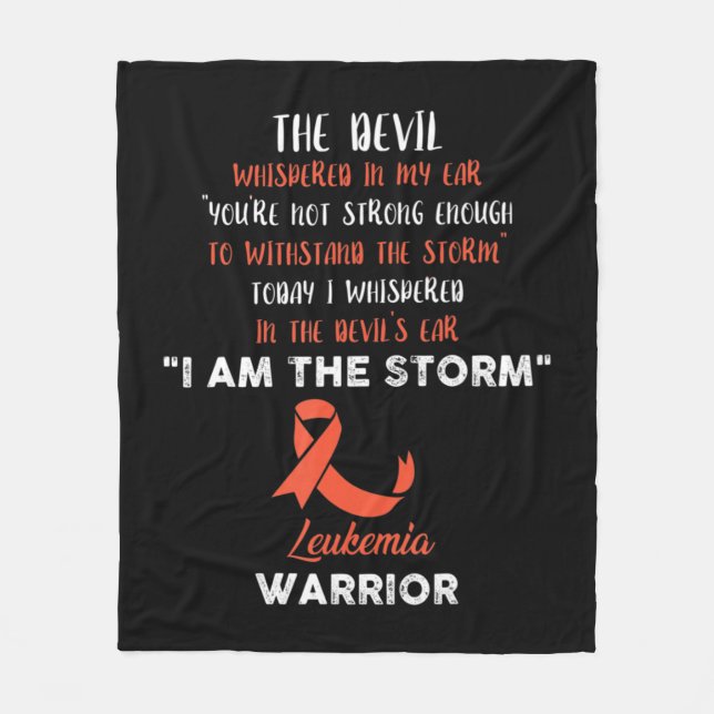 Leukemia Fight Cancer Ribbon 4 Fleece Blanket (Front)