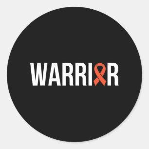 Leukemia Fight Cancer Ribbon 5 Classic Round Sticker