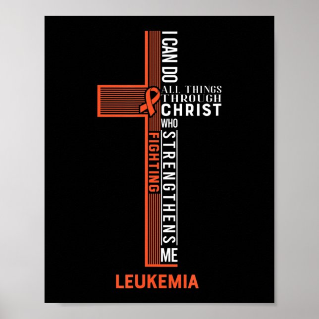 Leukemia Fight Cancer Ribbon 7 Poster (Front)