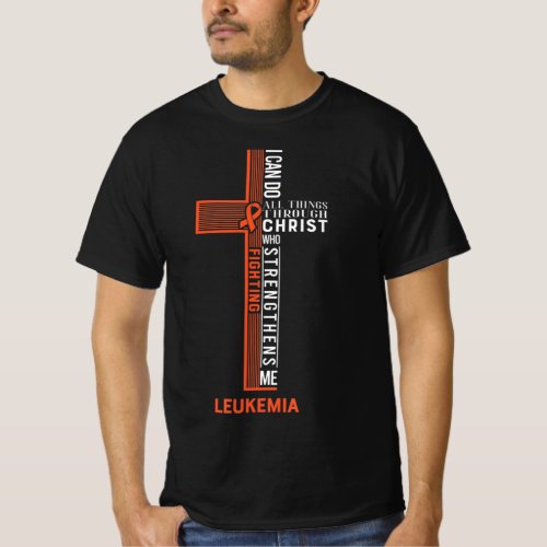 Leukemia Fight Cancer Ribbon 7 T_Shirt