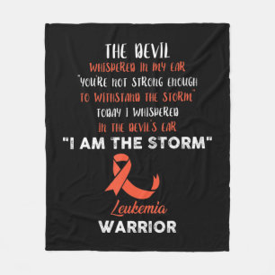 Leukemia Fight Cancer Ribbon 8 Fleece Blanket
