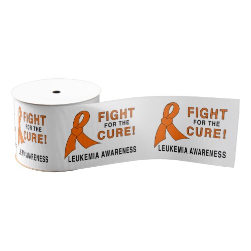 Leukemia Fight for the Cure 3 Grosgrain Ribbon