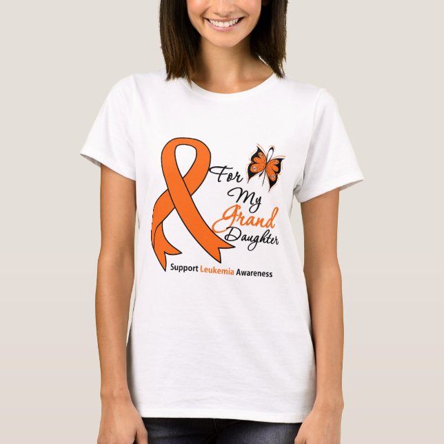 Leukemia - For My Granddaughter T-Shirt (Front)