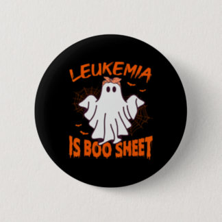 Leukemia Halloween Leukemia Blood Cancer  Button