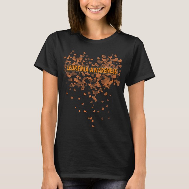 leukemia heart T-Shirt (Front)