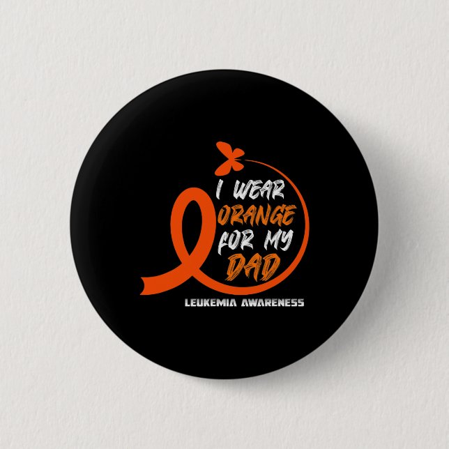 Leukemia Her Fight Is My Fight Leukemia Awareness  Button (Front)