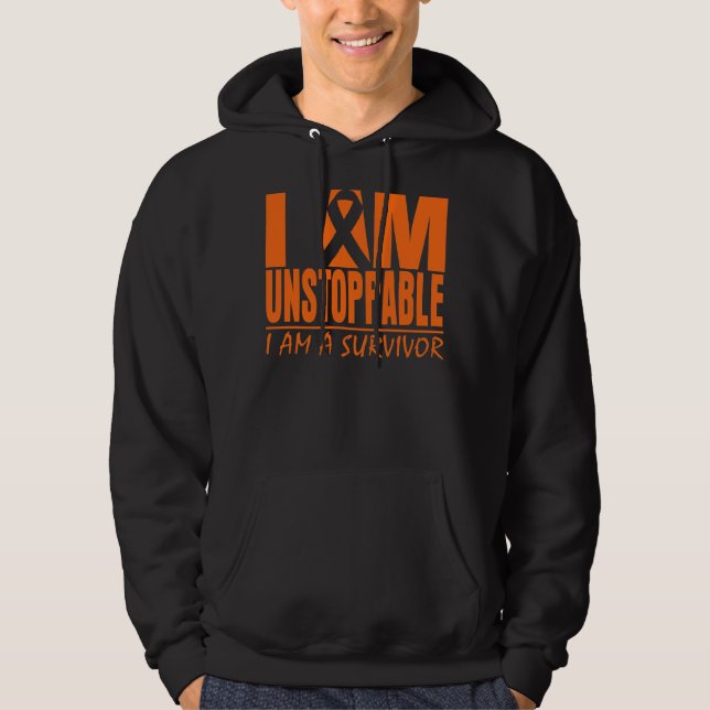 Leukemia I Am Unstoppable Hoodie (Front)