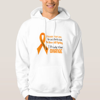 Leukemia I Proudly Wear Orange Hoodie