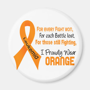 Leukemia I Proudly Wear Orange Magnet
