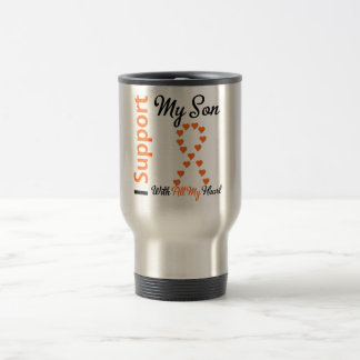 Leukemia I Support My Son Travel Mug