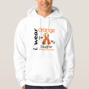 Leukemia I Wear Orange For My Daughter 43 Hoodie