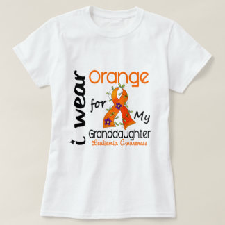 Leukemia I Wear Orange For My Granddaughter 43 T-Shirt