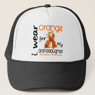 Leukemia I Wear Orange For My Granddaughter 43 Trucker Hat