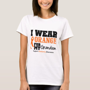 Leukemia I Wear Orange For My Grandson T-Shirt