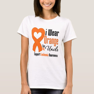 Leukemia I Wear Orange For My Uncle T-Shirt