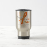 Leukemia I Wear Orange Ribbon For My HERO Travel Mug