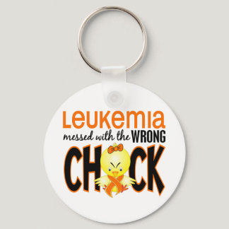 Leukemia Messed With The Wrong Chick Keychain