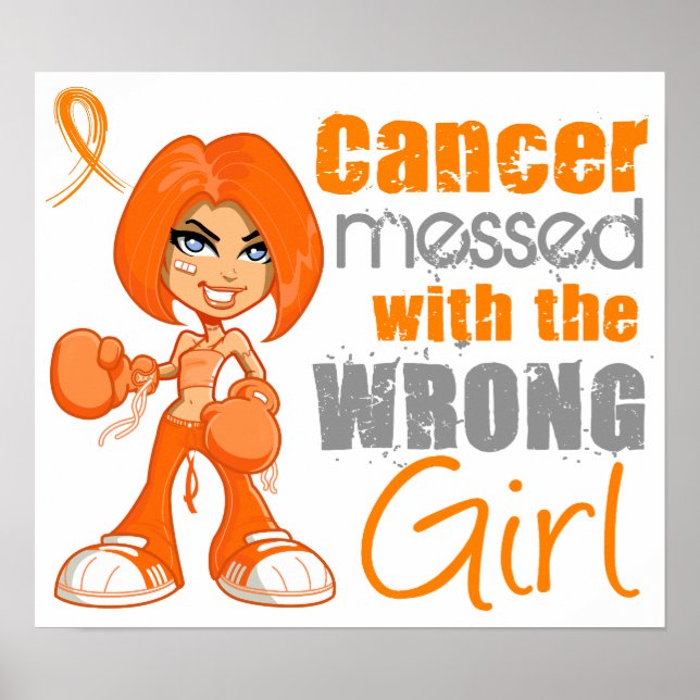 Leukemia Messed With Wrong Girl.png Poster (Front)