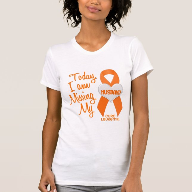 Leukemia Missing My Husband 1 T-Shirt (Front)