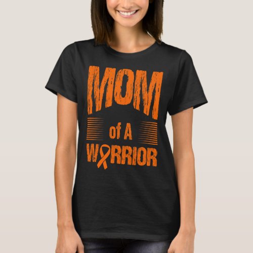 Leukemia Mom Of Warrior Autism Awareness T_Shirt