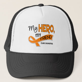 Leukemia MY HERO MY FRIEND 42 Trucker Hat