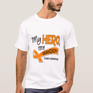 Leukemia MY HERO MY GRANDSON 42 T-Shirt