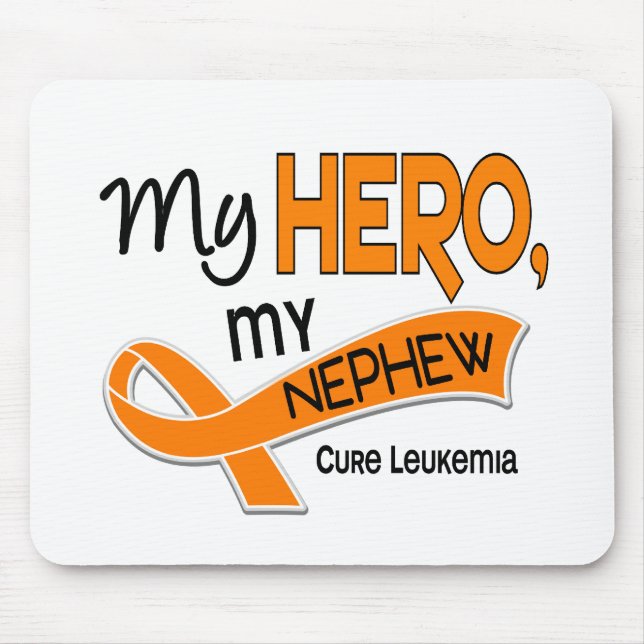 Leukemia MY HERO MY NEPHEW 42 Mouse Pad (Front)